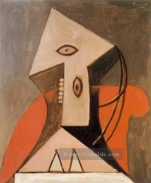Abstraktions und Dekorations Werke - Femme dans un fauteuil rouge 1939 Kubismus